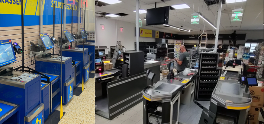 Self-Checkout Kassen & Digital Signage in über 5000 Filialen